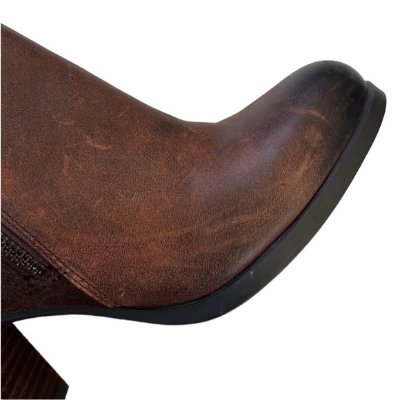 EUC Sperry Top-Sider Leather Heeled Ankle Boots Size 7.5 - Picture 4 of 8